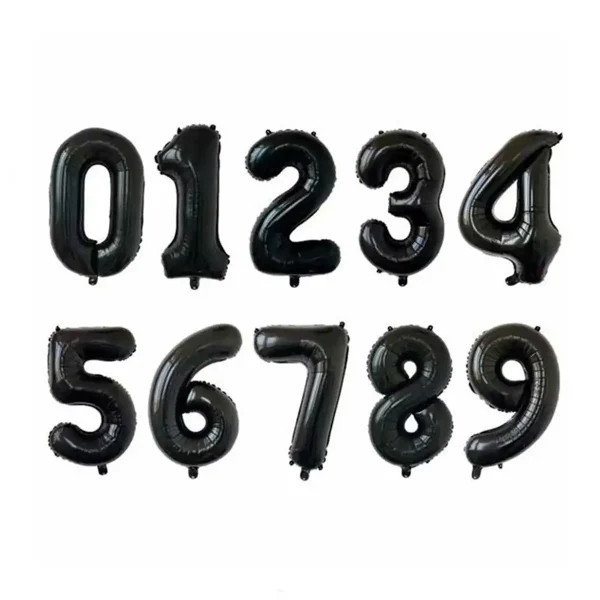 Bóng Số Đen 70cm