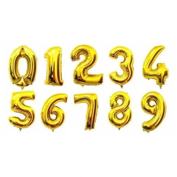 Bóng Số Gold 70cm