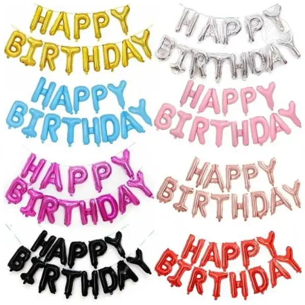 Bóng chữ bộ happy birthday