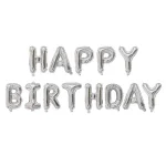 Bong Chữ Bộ Happy Birtthday Bạc