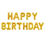 Bong Chữ Bộ Happy Birtthday Gold