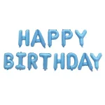 Bong Chữ Bộ Happy Birtthday Xanh Nhạt