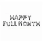 Bóng Chữ Bộ Happy Fullmonth Bạc