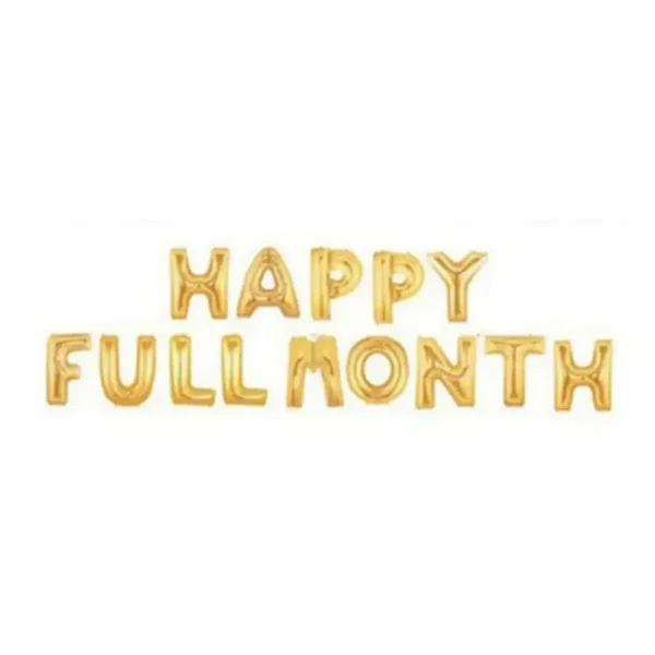 Bóng Chữ Bộ Happy Fullmonth Vàng