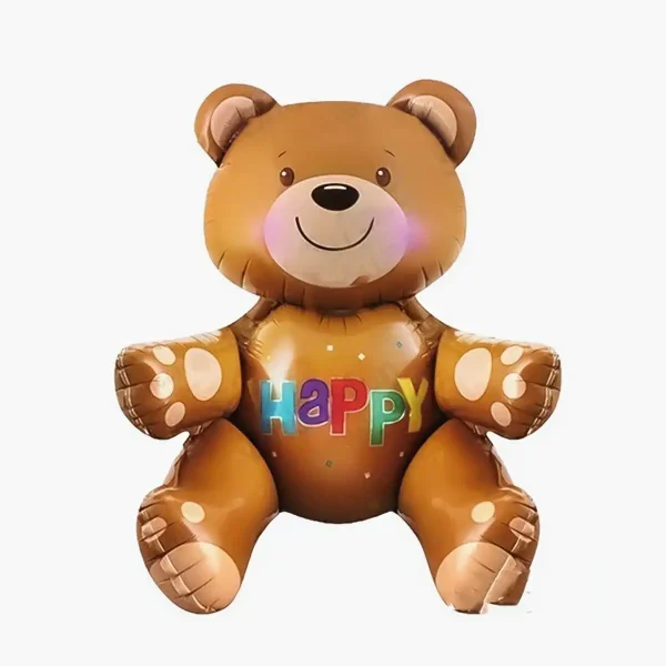 Bóng hình gấu nâu happy