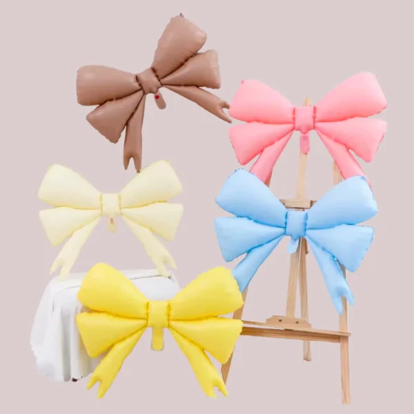 Bóng hình nơ pastel