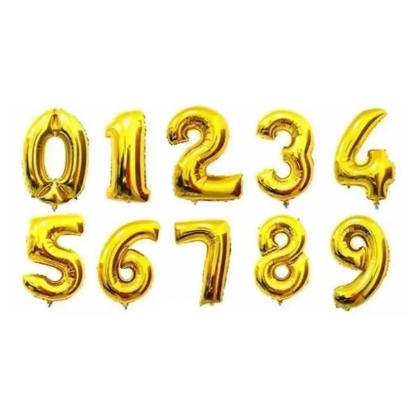 Bóng Số Gold 40cm